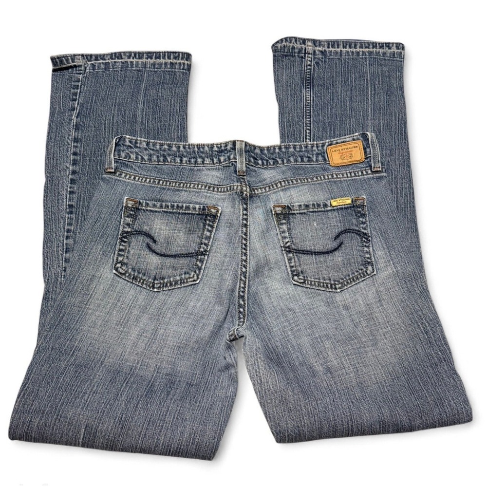 Y2k Levi Strauss Signature Low Rise Bootcut Jeans Women's 10 Medium Blue Denim